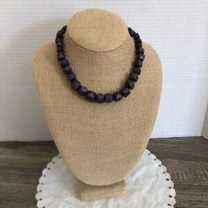 Vtg Graduated Geometric Beaded Necklace